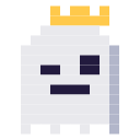 The Ghost King defeated, crown slipping