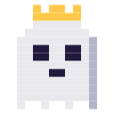 The Ghost King watching, expression neutral